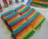 Foto langkah ke 6 dari resep Rainbow Cake Kukus.