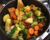 Une image de l'étape 19 de Soupe de légumes au lard et jus d'agneau.