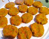 Foto del paso 5 de la receta: Hamburguesas de arvejas y zanahoria