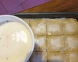 A picture of step 6 of Fillo pastry with meat.