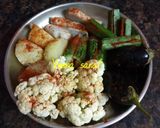 मिक्स वेज तवा फ्राई सब्जी ( mix veg tawa fry sabzi recipe in Hindi रेसिपी चरण 1 फोटो