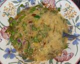A picture of step 1 of Egg omelet with paratha.