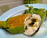 Foto langkah ke 8 dari resep Nasi Bakar Ayam Suwir.