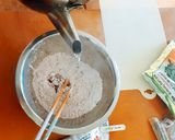 Hình bước làm 2 của món Bánh mochi chocolate Nhật Bản