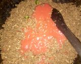 A picture of step 3 of Cheesy ground beef pasta.