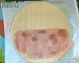 Foto del paso 4 de la receta Empanada de jamón york & queso en lonchas