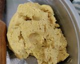 A picture of step 13 of Sarson ka Saag with Makki ki Roti.
