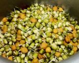 A picture of step 1 of Dry Sabji Of Sprouted Black Gram And Moong.