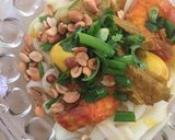 Hình bước làm 6 của món Mỳ quảng tôm sườn trứng