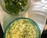 A picture of step 1 of Healthy vegetable pancakes.