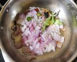 A picture of step 2 of Dosa with Spicy Onion Curry.