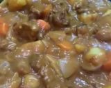 A picture of step 6 of Karei Raisu (Japanese style curry).