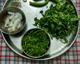 A picture of step 1 of Methi curd curry.