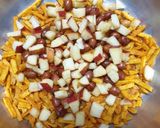 A picture of step 1 of Falahari Bhel.