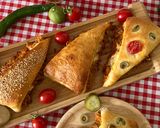 عکس مرحله 3 از دستور ساندویچ با خمیر جادویی (پنبه ای)