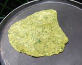 A picture of step 6 of Methi Parathas.