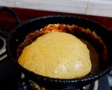 A picture of step 8 of Puri and potato curry.