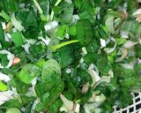 A picture of step 1 of Spring onion fritters.
