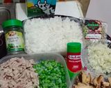 Foto langkah ke 1 dari resep Risotto Jamur_Creamy Mushroom Risotto (dari nasi semalam).