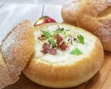 Foto langkah ke 8 dari resep Baguette Mangkok dengan Sup kentang.