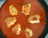 A picture of step 4 of Chicken Paella 🐔.