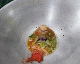 A picture of step 3 of Amba Khatta/Mango Jaggery curry.