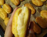Foto langkah ke 8 dari resep ÉCLAIR/ EKLER (Kue Soes Topping Cokelat).