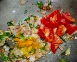 A picture of step 3 of Jackfruit seed mixed veg sabzi.