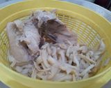 Foto langkah ke 1 dari resep Ayam_Jamur Bumbu Sate.