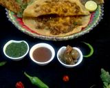 A picture of step 6 of Keemay Wala paratha.