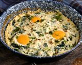 Ricottás-spenótos sült tojás recept fázis 5 fotója