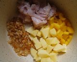 عکس مرحله 2 از دستور خوراک مرغ و سبزیجات
