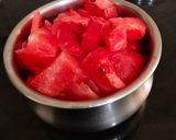 A picture of step 1 of Watermelon slush or Sorbat.