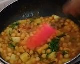 A picture of step 6 of Chana Masala Chat.