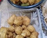 A picture of step 5 of Gavar gole (cluster beans with moong bhaji).