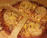 A picture of step 3 of My pepperoni fish cake pizza.