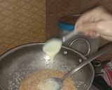 A picture of step 3 of Coconut laddo.