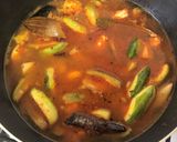A picture of step 5 of Chaal Chingri Potol (Parwal / Pointed Gourd Cooked With Prawns & Rice - Bengali style).