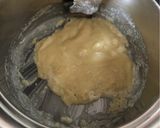 A picture of step 2 of Garganelli with Béchamel and Sausage.