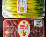 Hình bước làm 1 của món Bông kim châm xào tim gà