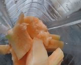 Foto del paso 1 de la receta: Jugo🍯de melón🥛con leche🥛🧋🧃