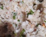 A picture of step 3 of Sabudana vada.