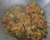 A picture of step 5 of Mix Veg Kadai Pulav.