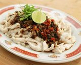 Foto langkah ke 6 dari resep Ayam Iris Rebus Chili Oil Devina Hermawan.