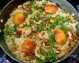 A picture of step 9 of Ambur Hot Dum Egg Biryani.