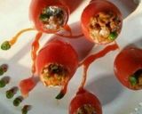 A picture of step 15 of Stuffed tomatoes steam.