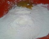 A picture of step 2 of Nigerian Flag Mug Cake.