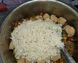 A picture of step 4 of Healthy masoor soya nuggets biryani.