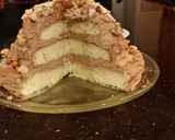 A picture of step 20 of Hazelnut Layer Cake with Hazelnut Cream Frosting.