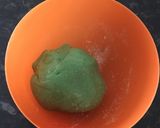 A picture of step 4 of Kaju Paan(Cashew sweet).